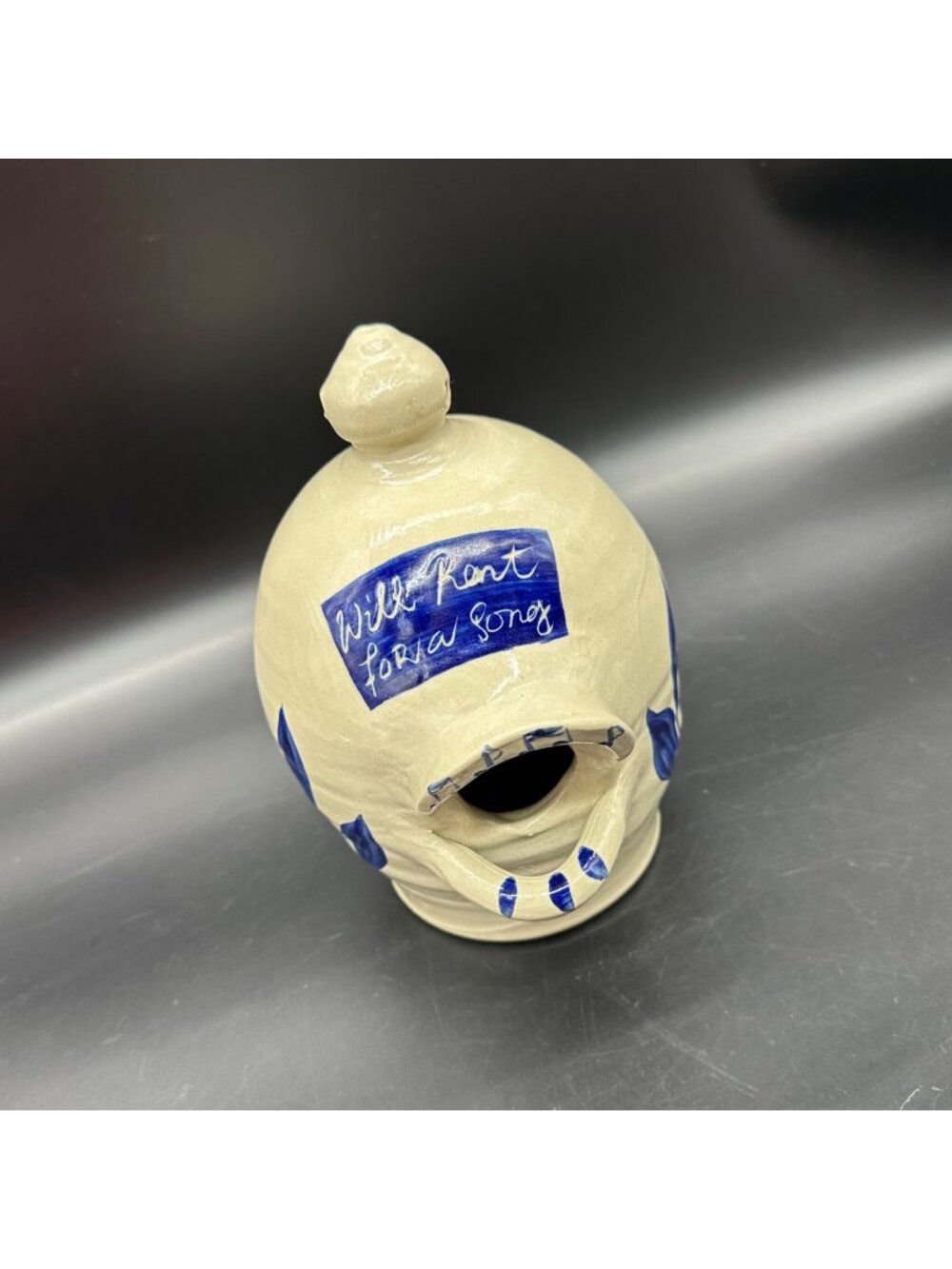 Vintage Williamsburg Pottery Birdhouse Will Rent For A Song Handmade Hanging